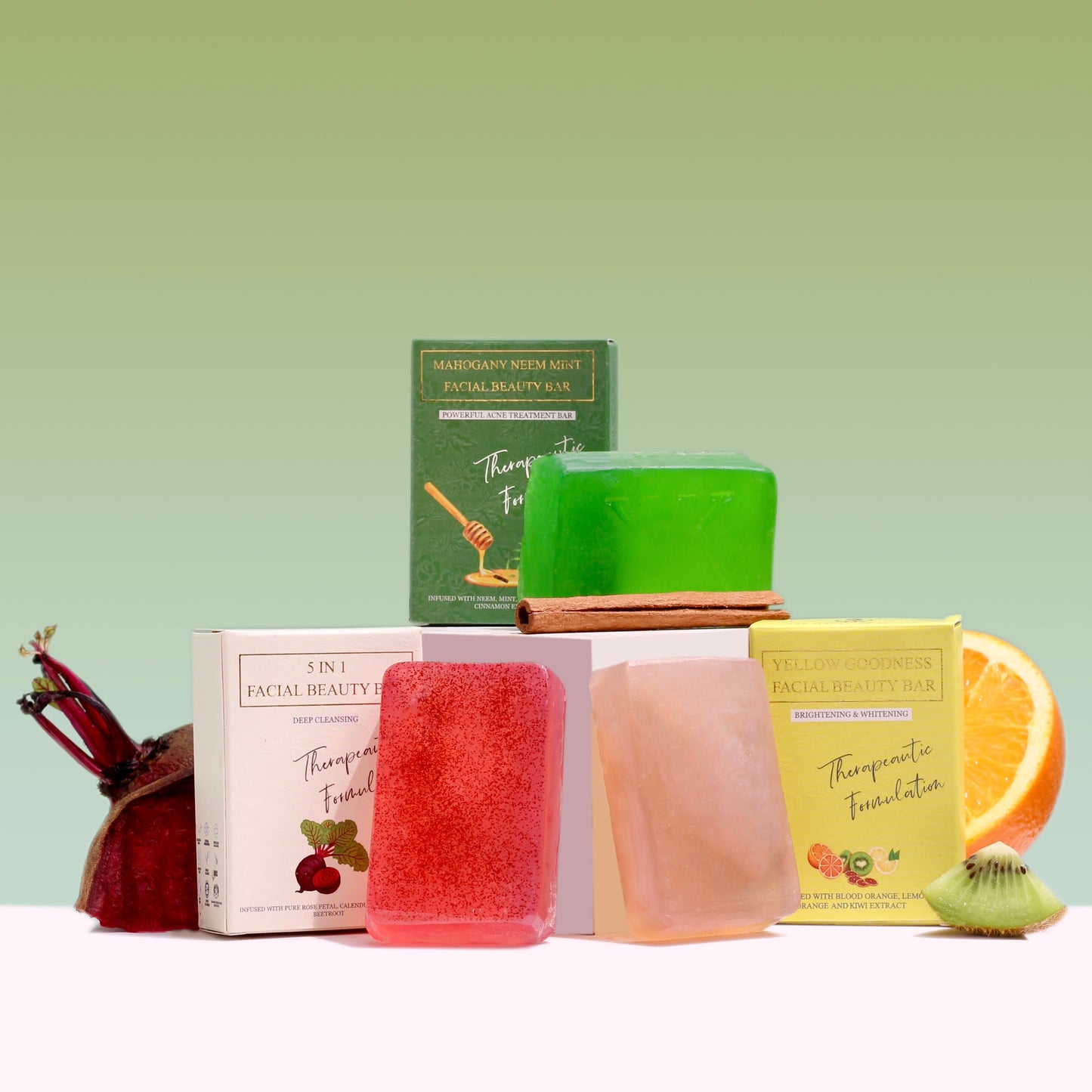 Trio Soap Bar Combo Pack + Free Anti-Acne Buster Fluid